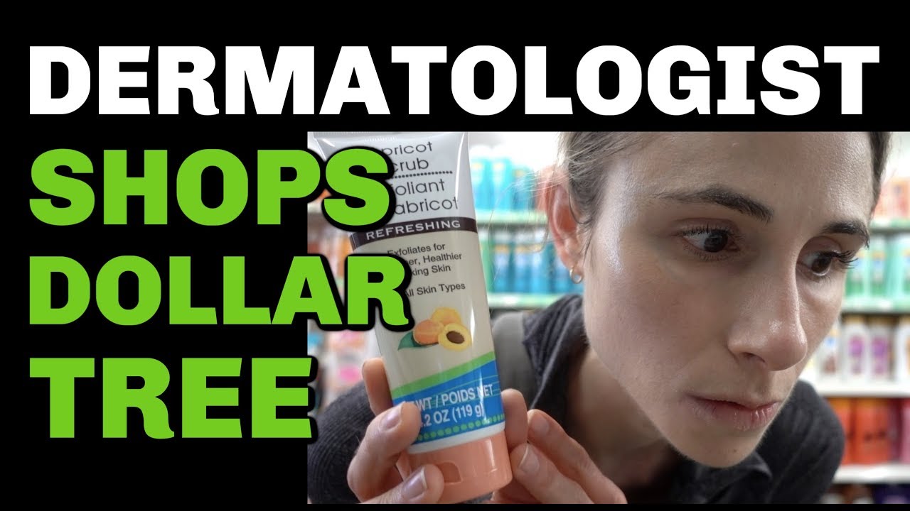 DERMATOLOGIST SHOPS FOR SKIN CARE AT THE DOLLAR TREE| DR DRAY